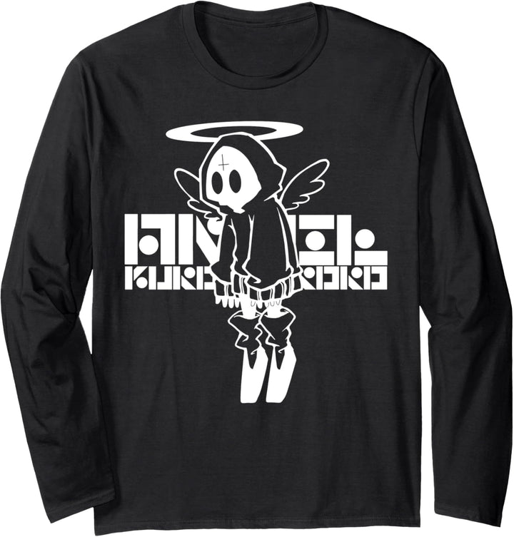 nog-T-0012-Engelsschwarz Langarmshirt