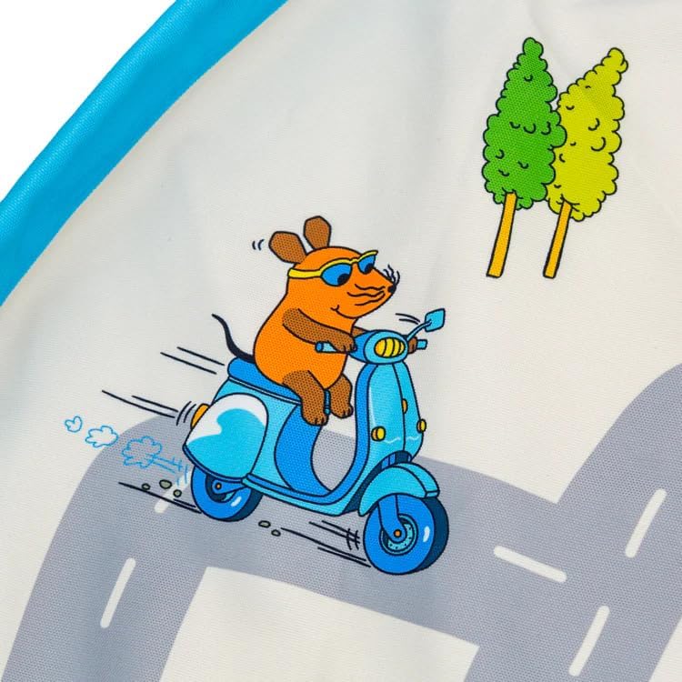 meori Kinderspielzeug Aufbewahrungsdecke - Spielteppich mit 'Sendung mit der Maus' Motiv aus Polyest