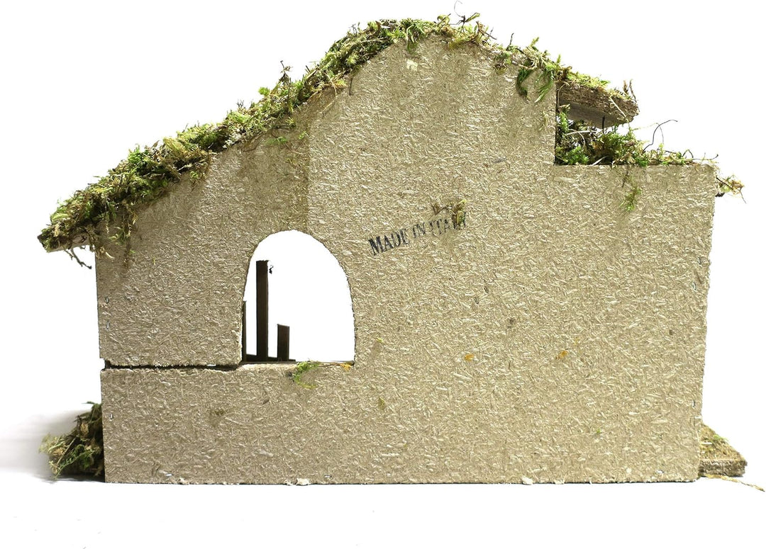 Ferrari & Arrighetti Leere Holzhütte mit Zaun, Holz, Mehrfarbig, Einheitsgrösse