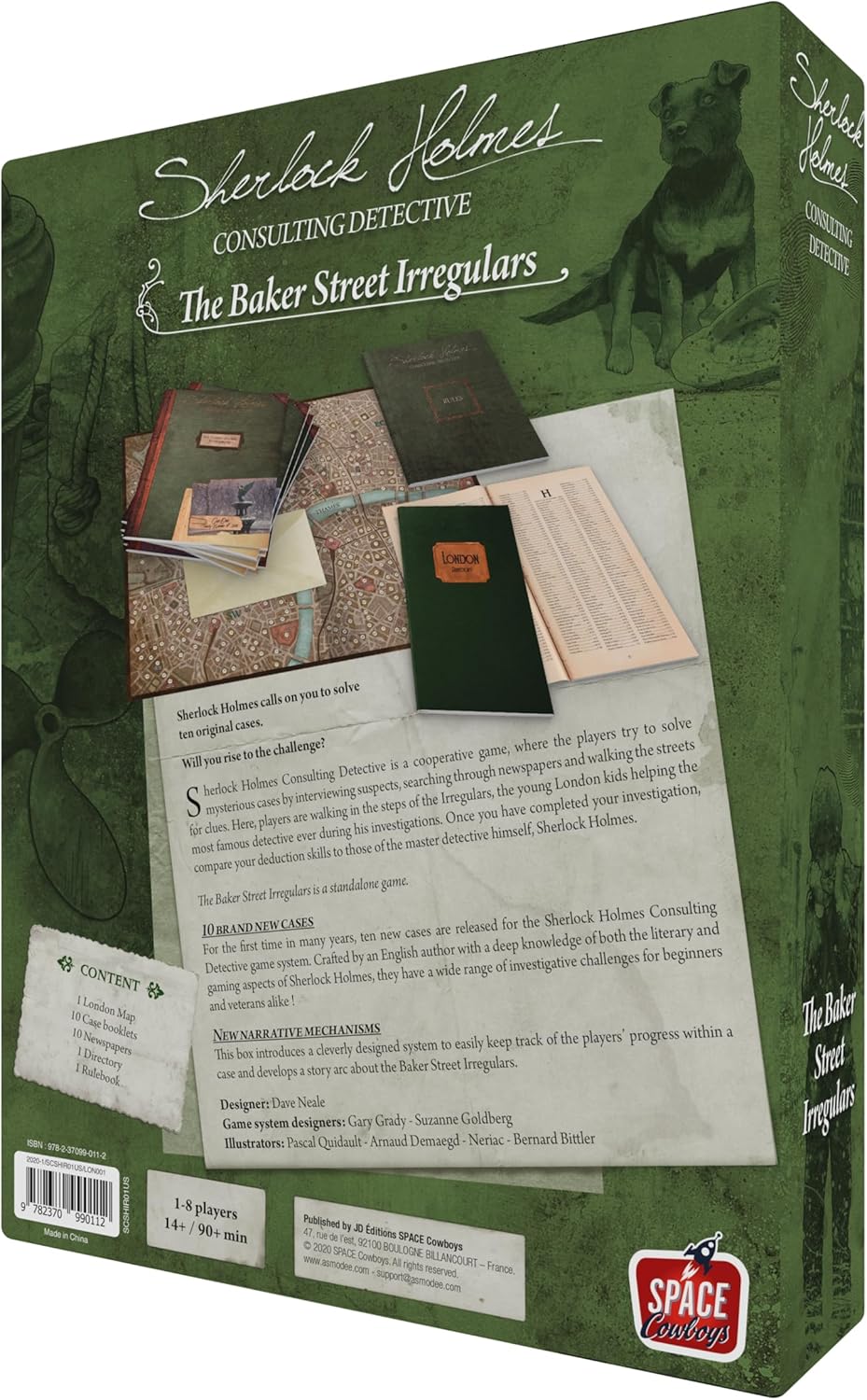 Sherlock Holmes Consulting Detective - Baker Street Irregulars Board Game - Captivating Mystery Game