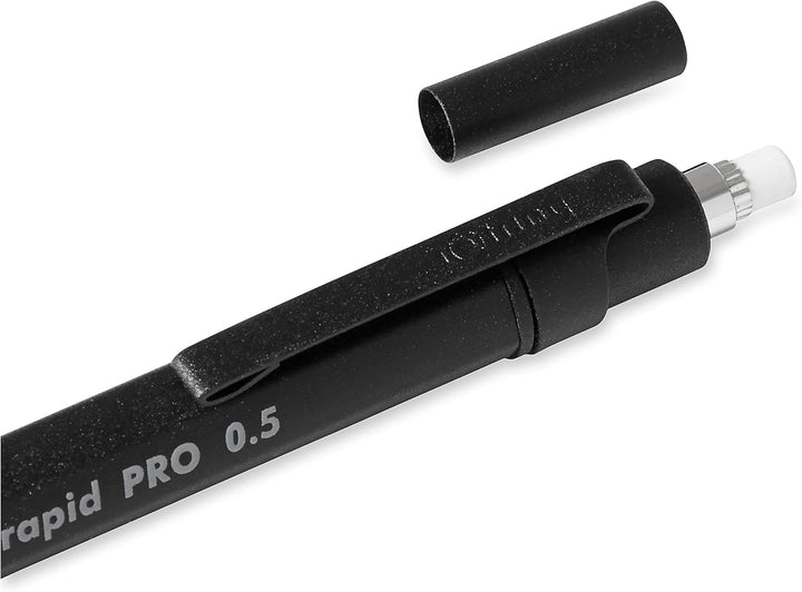 rOtring Rapid PRO Druckbleistift mit Einzug , 0,5 mm , Schwarz 0,5 mm Single Schwarz, 0,5 mm Single