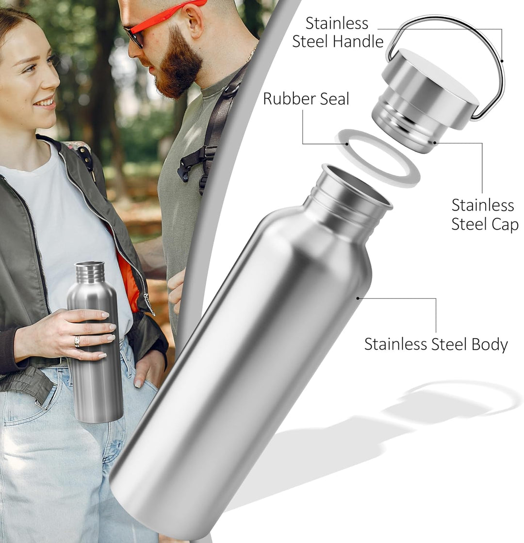 Trinkflasche Edelstahl 1L - Thermosflasche BPA-Frei, Kohlensäure Geeignet Auslaufsicher Sportflasche