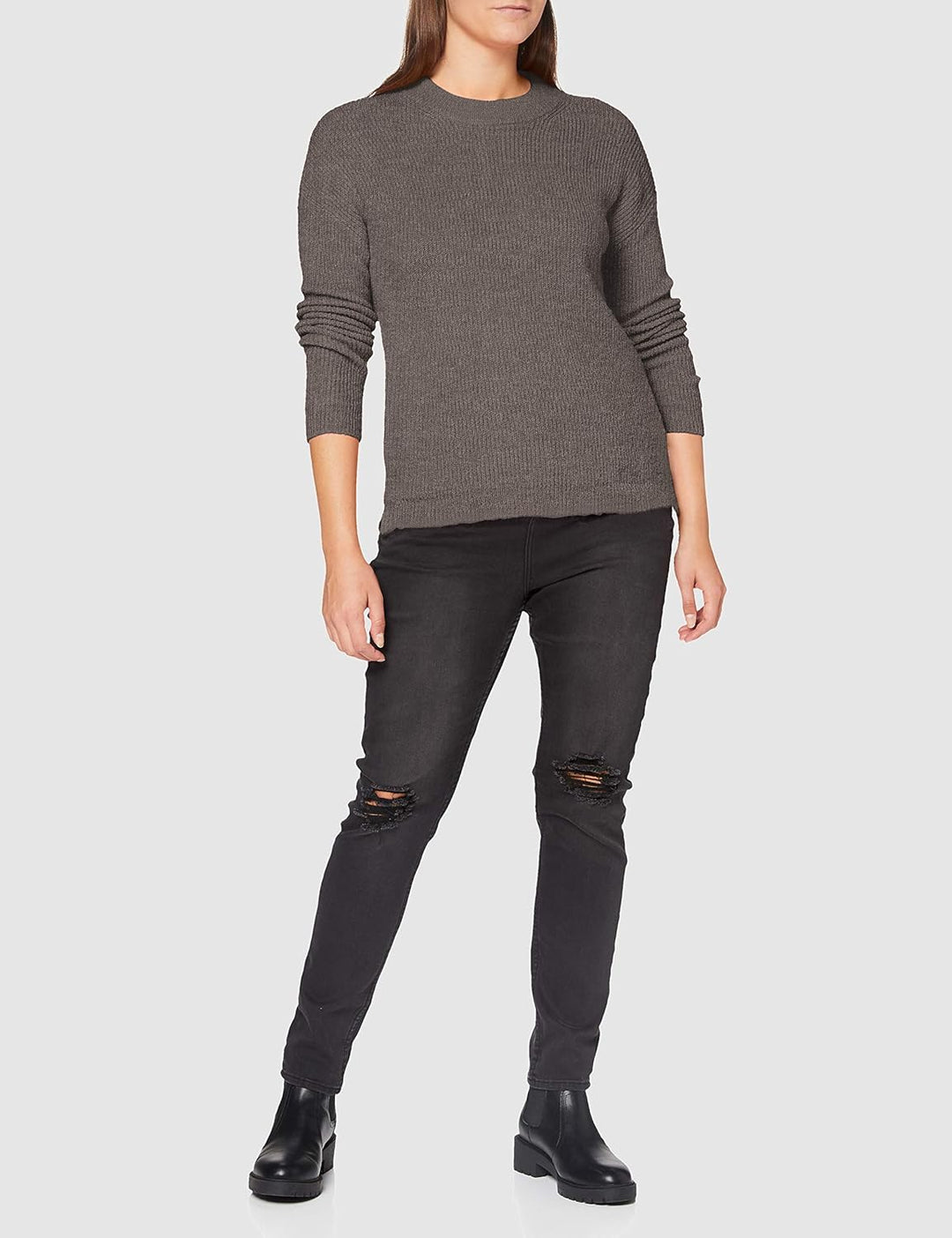 SPARKZ COPENHAGEN Damen Anine Pullover XS Dunkelgrau Gemischt, XS Dunkelgrau Gemischt