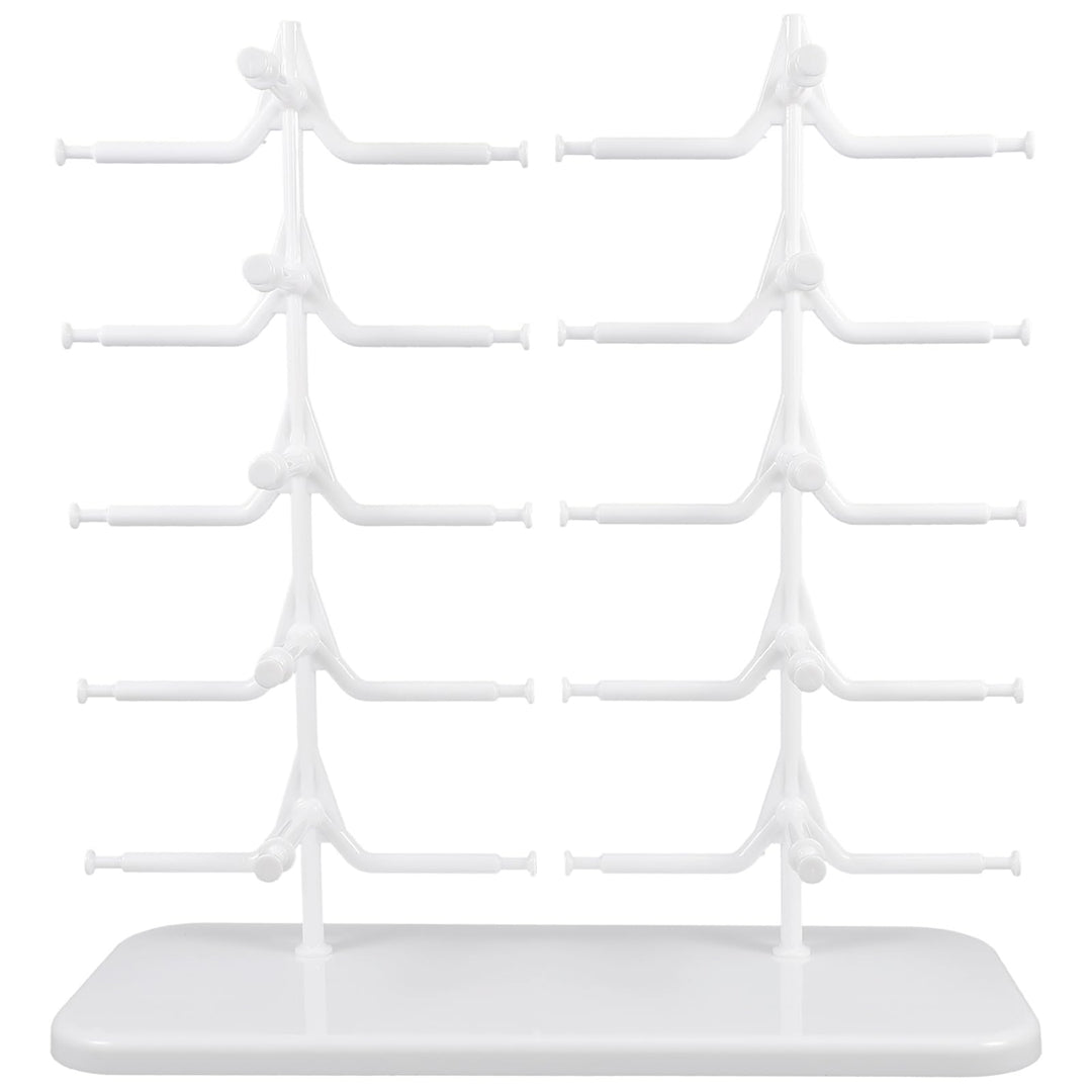Brillenständer für 10 Brillen, Brillenablage Sonnenbrillen Rack Brillenaufbewahrung Organizer Präsen