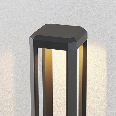 Lucande LED Aussenleuchte 'Fery' (Modern) in Alu aus Aluminium (1 flammig,) - Wegeleuchte, Pollerleu