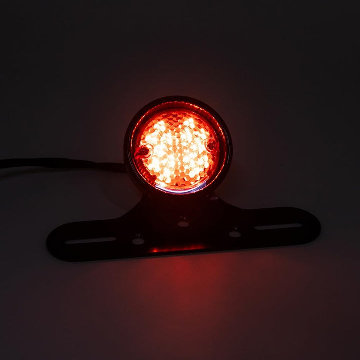 E24 E-Geprüft Motorrad Rücklicht LED Mit Halterung 12V Bremslicht Kennzeichenbeleuchtung Rotlicht fü