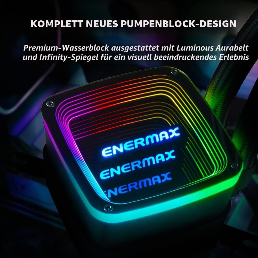 ENERMAX AQUAFUSION ADV Snow Edition ARGB 240mm AIO CPU Wasserkühlung Dual Chamber Intel LGA1700/AMD
