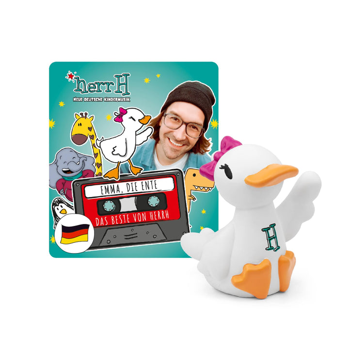 tonies Hörfigur für Toniebox, herrH – Emma, die Ente – Das Beste von herrH, Kinderlieder für Kinder