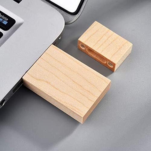 Anloter USB-Speicherstick, 8 GB, USB 3.0, Walnussholz, für Datum, High Speed 3.0, 8 GB / 3.0, 5 Stüc