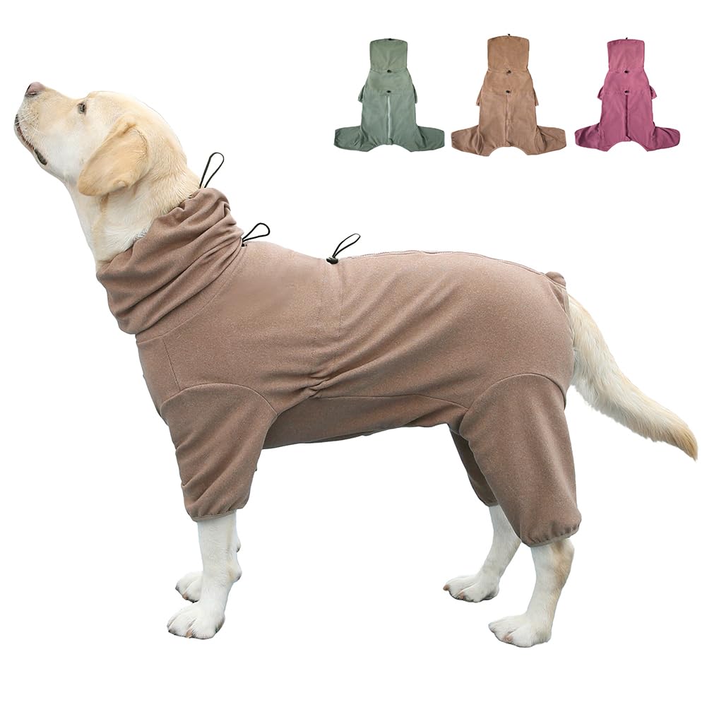 Hunde Pyjamas für grosse und mittlere Hunde, Jumpsuit mit Vier Beinen, extra dehnbar, Haustierkleidu