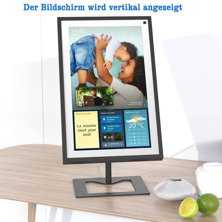 Verstellbarer Metall ständer für die Echo Show 15, Kostenlos um 360° neig- und schwenkbar,15,6 inch