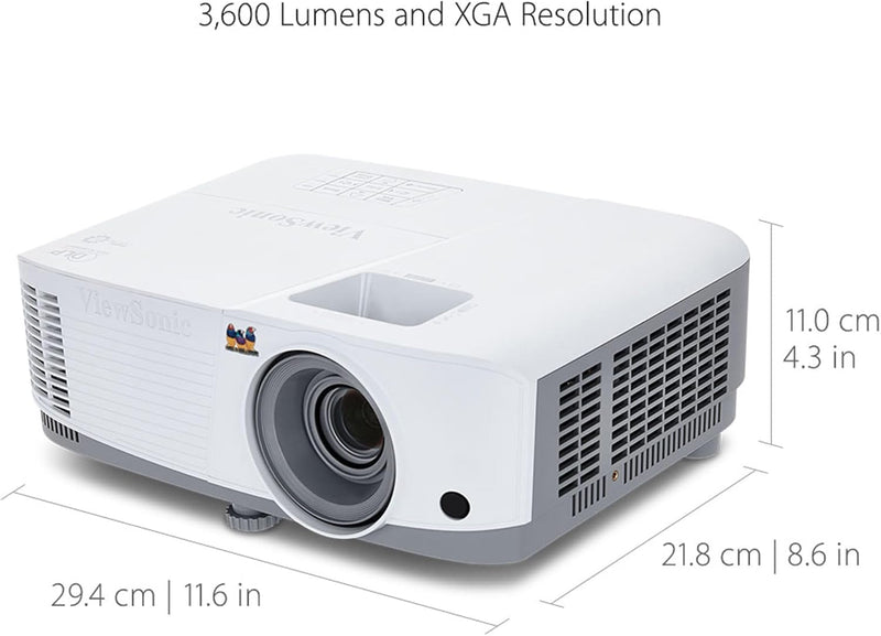 Viewsonic PA503X DLP Beamer (XGA, 3.600 ANSI Lumen, HDMI,2 Watt Lautsprecher,1.1x optischer Zoom) we