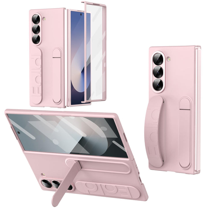 NINKI für Samsung Galaxy Z Fold 6 Hülle mit Displayschutz Samsung fold 6 Hülle mit Handschlaufe Gala