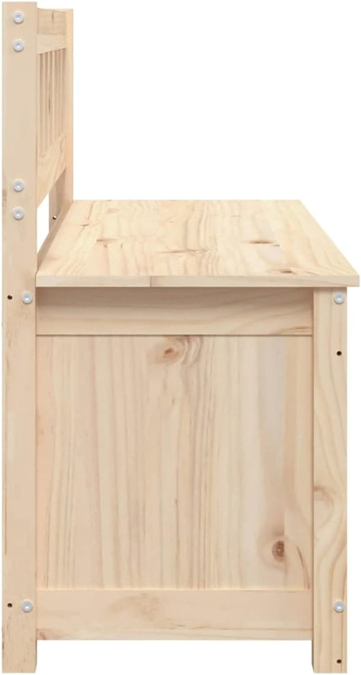 Festnight Sitzbank mit Stauraum Holz Truhenbank Holz Gartenbank Kissenbox mit Stauraum Holzbank Truh