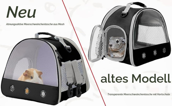 Meerschweinchen Träger Rucksack, klare Blase Fenster Rucksack für Meerschweinchen, Hase Ratte Vogel