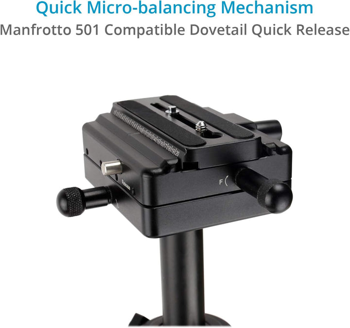 FLYCAM Redking Quick Balancing Videokamera-Stabilisator mit Dovetail schnelle freigeben | Aluminium