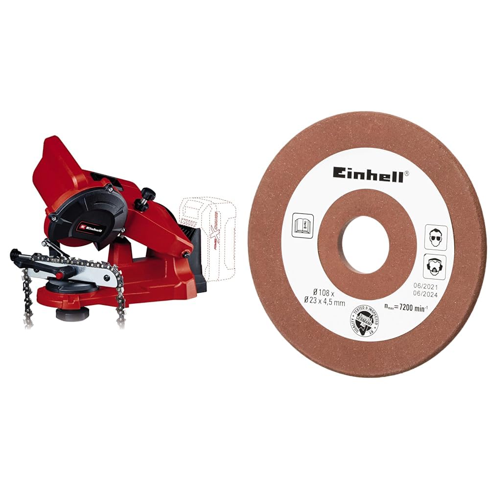 Einhell Akku Sägekettenschärfgerät GE-CS 18 Li Solo Power X-Change (Lithium Ionen, 18 V, LED Licht,