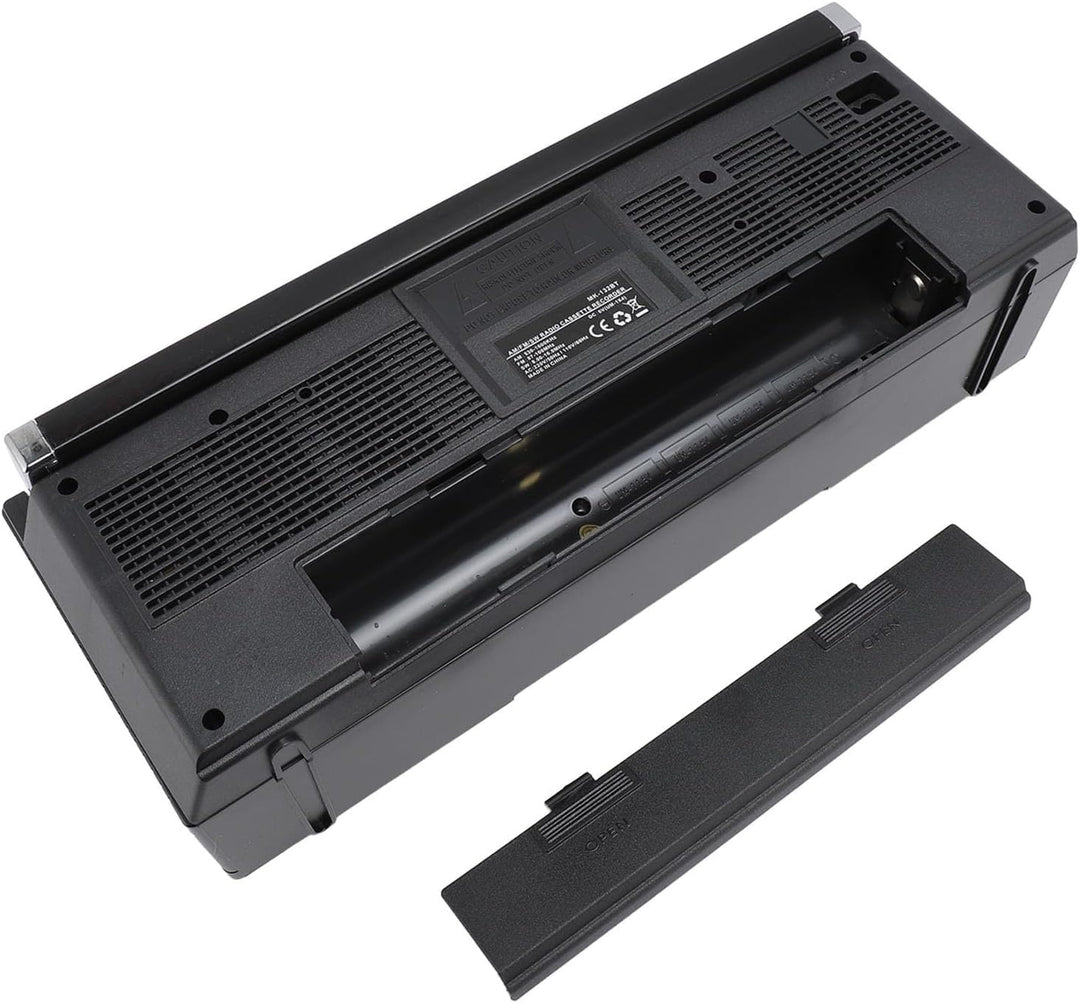 Kassetten Boombox, Retro Blueooth Boombox mit USB, SD und 3,5 Mm AUX Eingang, AM FM SW Kassettenspie