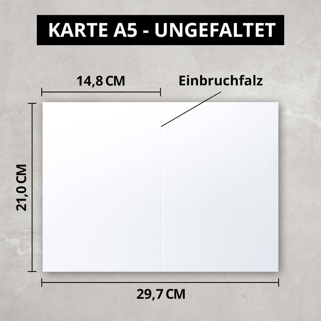 FarbenFroh by GUSTAV NEUSER DIN A5 Faltkarten - Hochweiss/Kristallweiss - 500 Stück - Einladungskart
