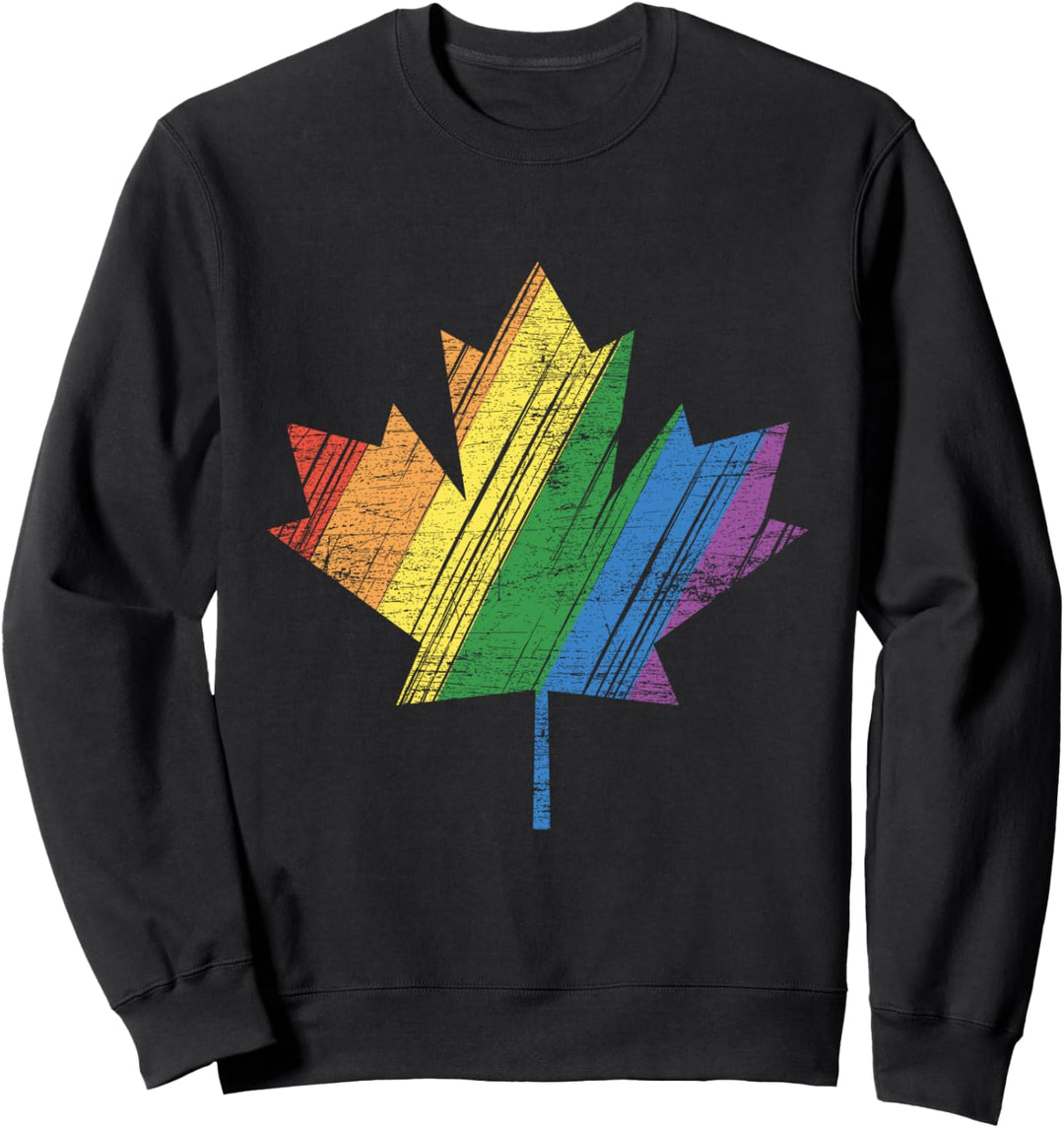 Ahornblatt Regenbogen Flagge Gay Pride LGBT Kanada Sweatshirt