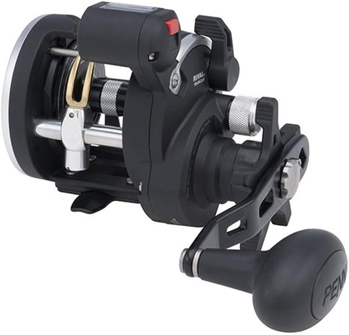 PENN Rival Level Wind Multirolle für Boote und Kajaks – Hochleistungs-Salzwasserrolle für Dorsch, Ba