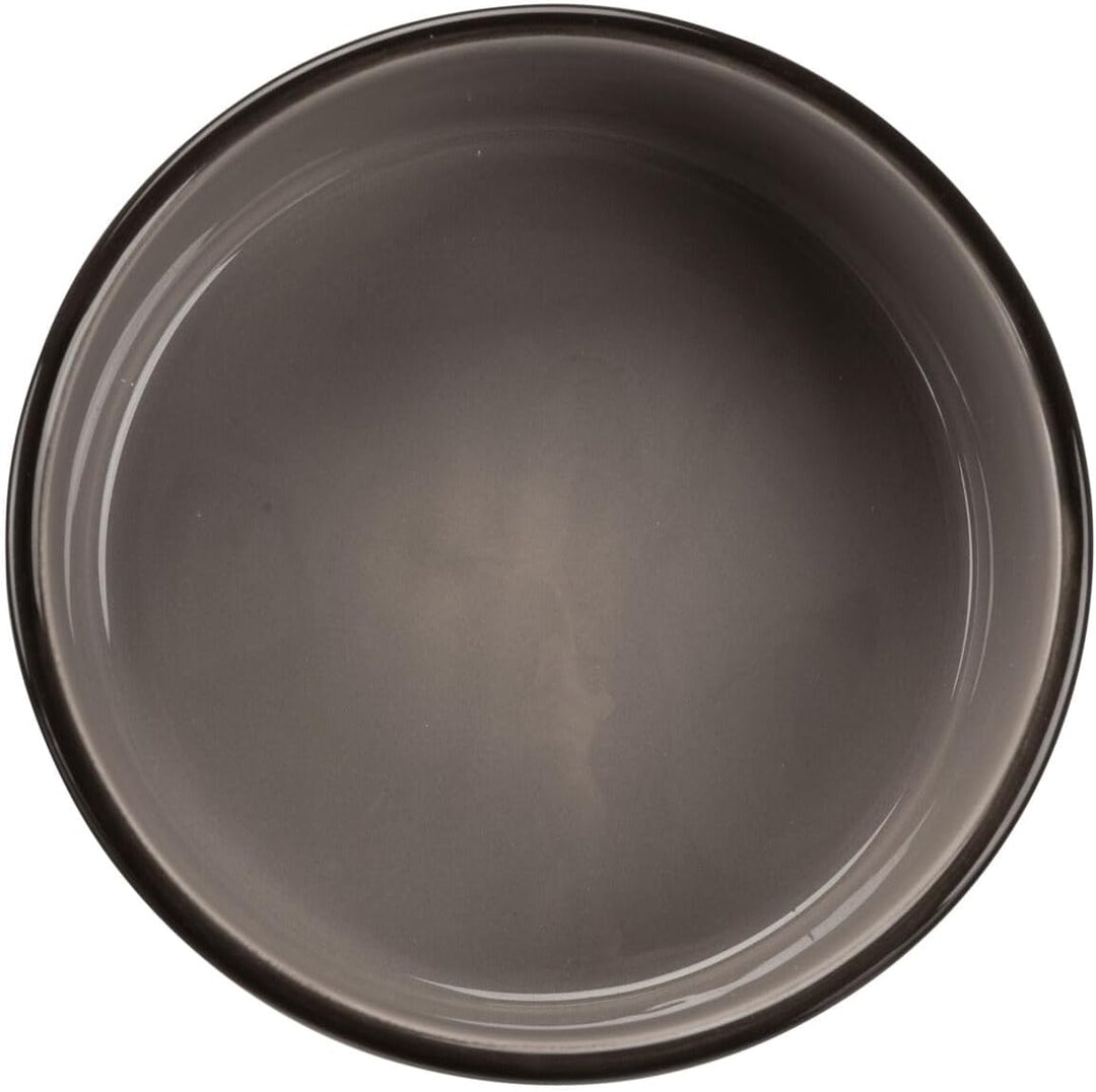 Trixie 24533 Keramiknapf mit Pfoten, 1,4 l/ø 20 cm, Sortierte Farbe (braun oder taupe) Sortierte Far