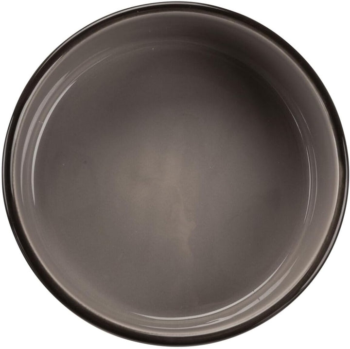 Trixie 24533 Keramiknapf mit Pfoten, 1,4 l/ø 20 cm, Sortierte Farbe (braun oder taupe) Sortierte Far