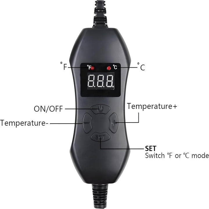 Digitale Pflanzen Heizmatte mit Thermostat IP67 Wasserdicht 50W Keimling Wärmematte 25x52.5cm (9.84x