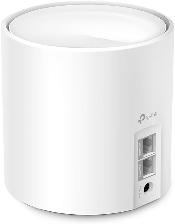 TP-Link Deco X1500 Mesh WLAN Set (2 Pack), Wi-Fi 6 AX1500 Dual Band Router & Repeater, 2X Gigabit Po