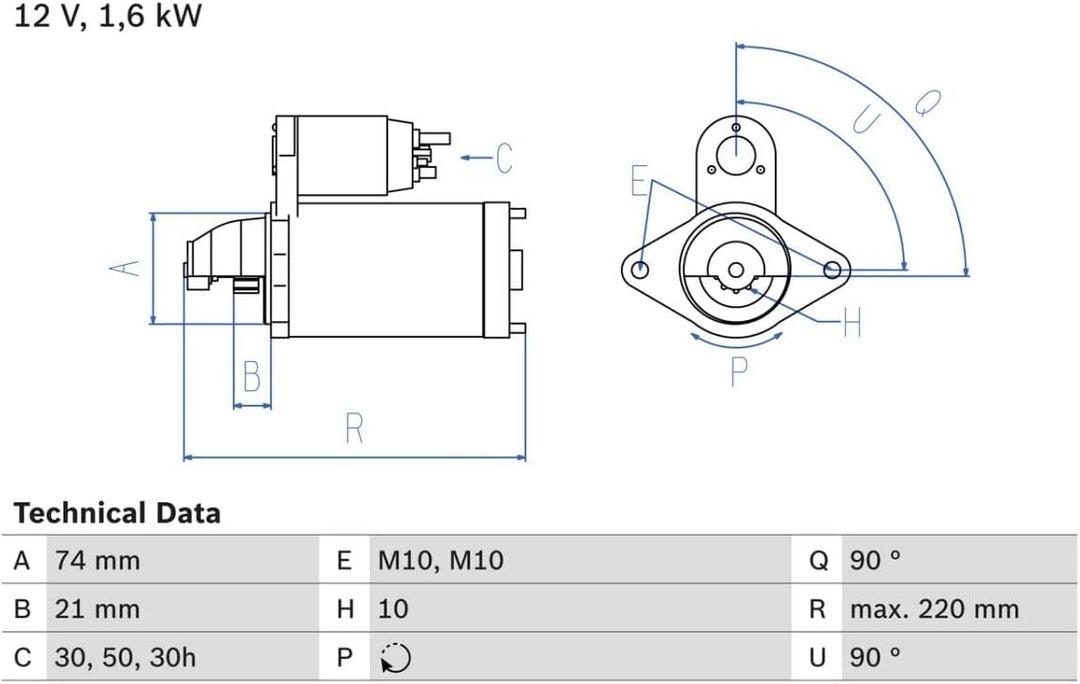 BOSCH 0986022930 Starter
