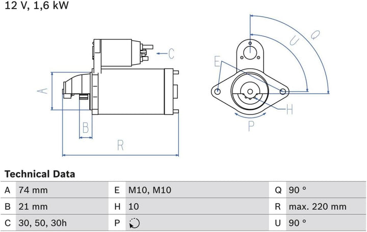 BOSCH 0986022930 Starter