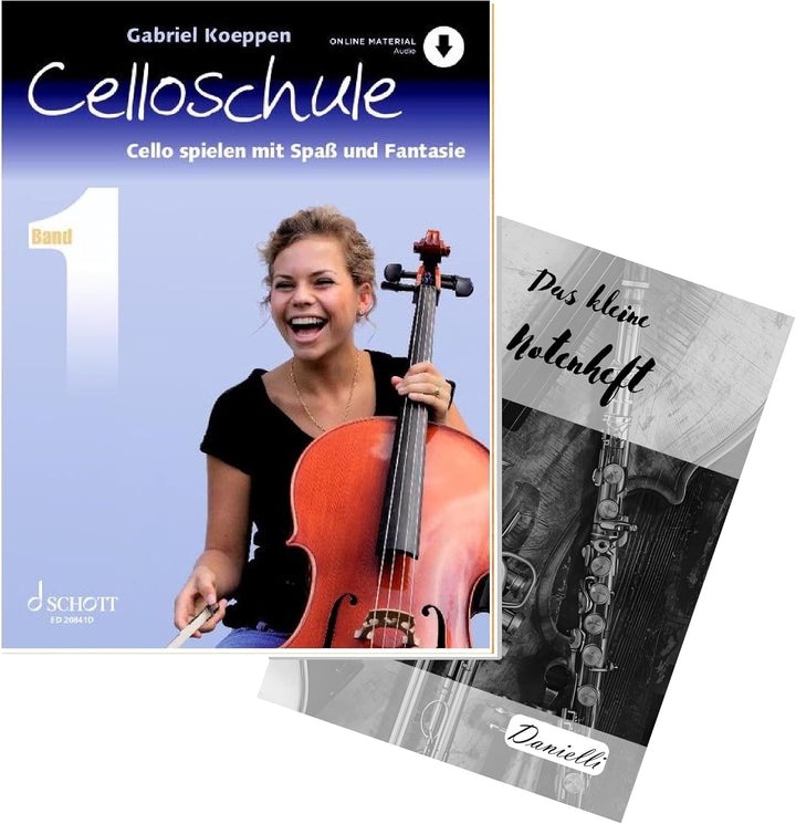 Danielli Gabriel Koeppen: Celloschule Band 1 - Cello lernen mit Spass und Fantasie, Ausgabe mit Onli