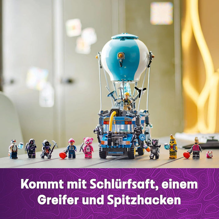 LEGO Fortnite Schlachtenbus, Spielzeug zum Videospiel mit Minifiguren, Geschenk für Gaming Fans ab 1
