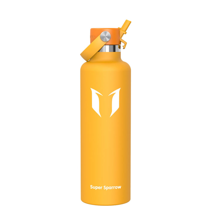 Super Sparrow Trinkflasche Edelstahl - Thermobecher - 350ml, 500ml, 750ml, 1L, 1.2L - FlipFlow Trink