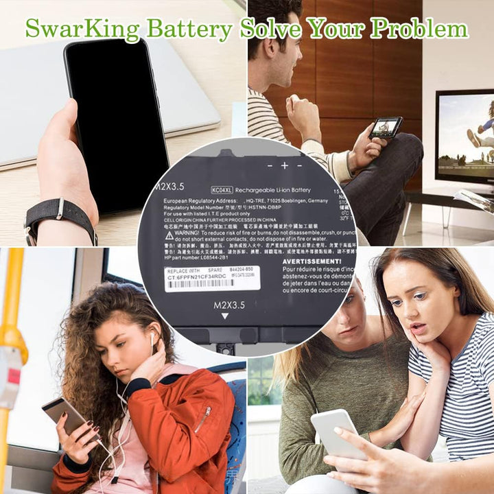 SwarKing Ersatz Akku Kompatibel mit KC04XL HP Envy X360 13-AG 13M-AQ 13-AH L08496-855 HSTNN-DB8P