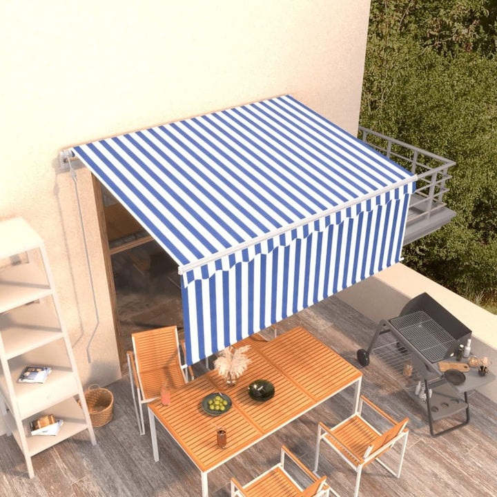 vidaXL Gelenkarmmarkise Automatisch mit Jalousie Markise Sonnenmarkise Balkonmarkise Sonnenschutz Si