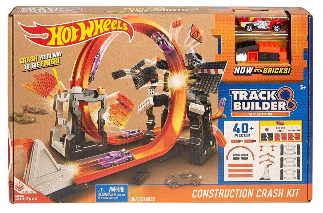 Hot Wheels Mattel DWW96 - Track Builder Mega Crashset