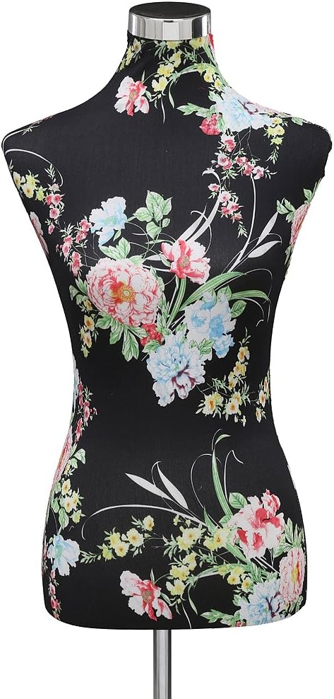 Loywe Schneiderpuppe Damenbüste Büste Torso Gr.36/38 | LW6022 S mit Rote Blume, S mit Rote Blume