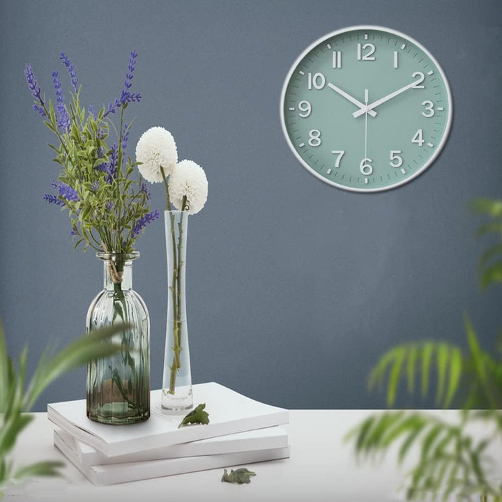 HZDHCLH Funkuhr 30 cm Grosses Ziffernblatt Wanduhr Geräuschlos,Geeignet für Schule, Zuhause, Wanddek