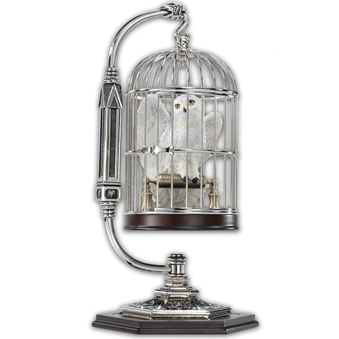 The Noble Collection Miniature Hedwig In Cage