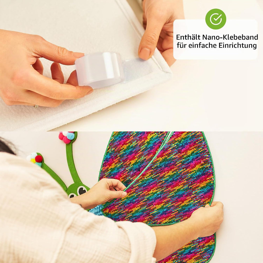 Sensorik-Wandpaneel für Kinder | Fühlen, Erleben &amp; Lernen | Schmetterlings-Sensorikspielzeug für Sen
