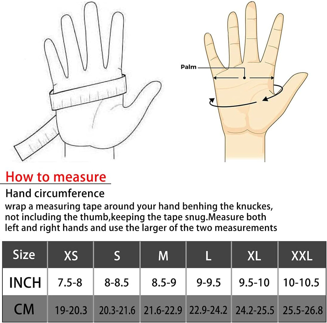Harssidanzar Herren Vollfinger Ziegenleder Touchscreen Motorrad Fingerlose Handschuhe GM037EU XL Rot