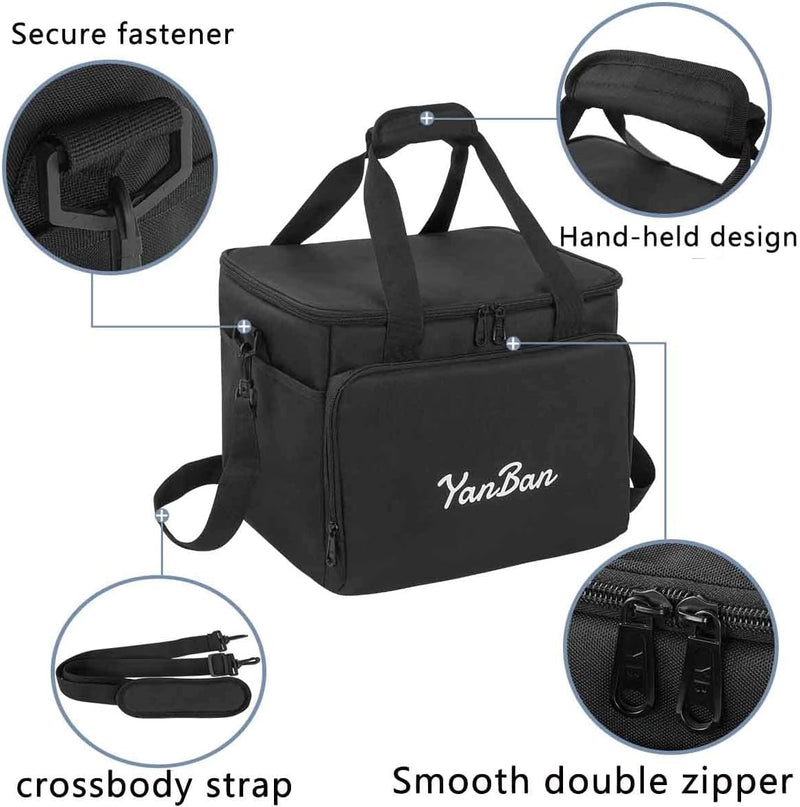 WuYan 30 l grosse Kühltasche, isolierte Lunchpaket-Picknicktasche für Familien-Picknick im Freien, G