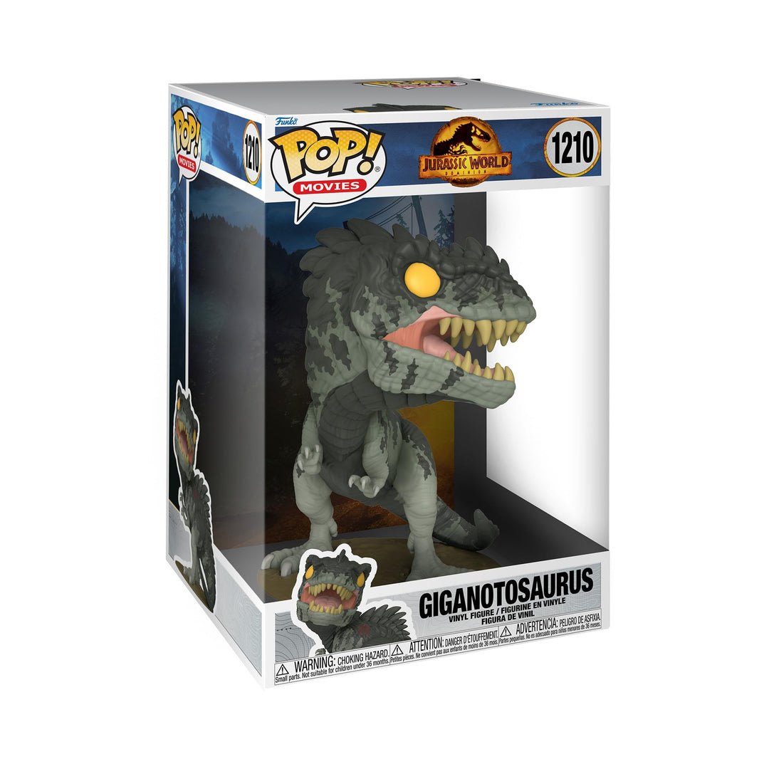 Funko Pop! Jumbo: JW3 - Giant Dino - Gigantosaurus - Jurassic World 3 - Vinyl-Sammelfigur - Geschenk
