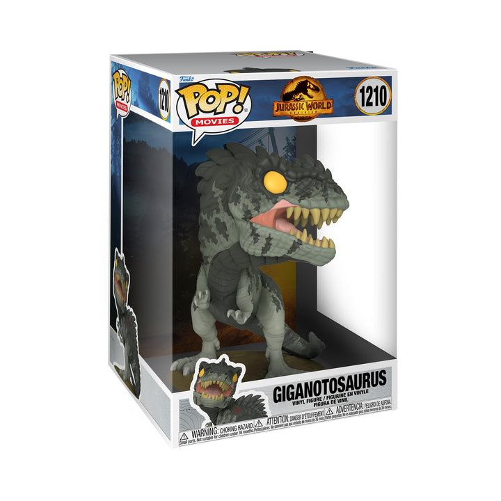Funko Pop! Jumbo: JW3 - Giant Dino - Gigantosaurus - Jurassic World 3 - Vinyl-Sammelfigur - Geschenk