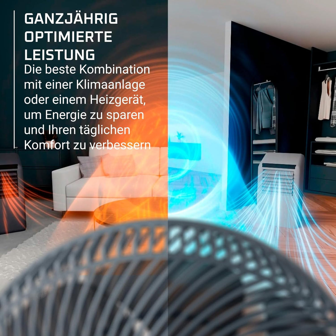 Rowenta Turbo Swift Compact Tischventilator, multidirektionale Schwenkfunktion, bis zu 50% Energieei