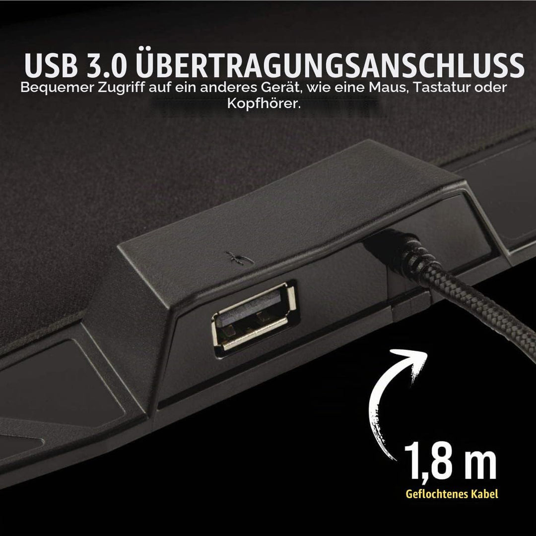 Corsair MM800C Polaris RGB Gaming Mauspad (Medium, RGB 15 Zonen Beleuchtung, Stoffoberfläche) schwar