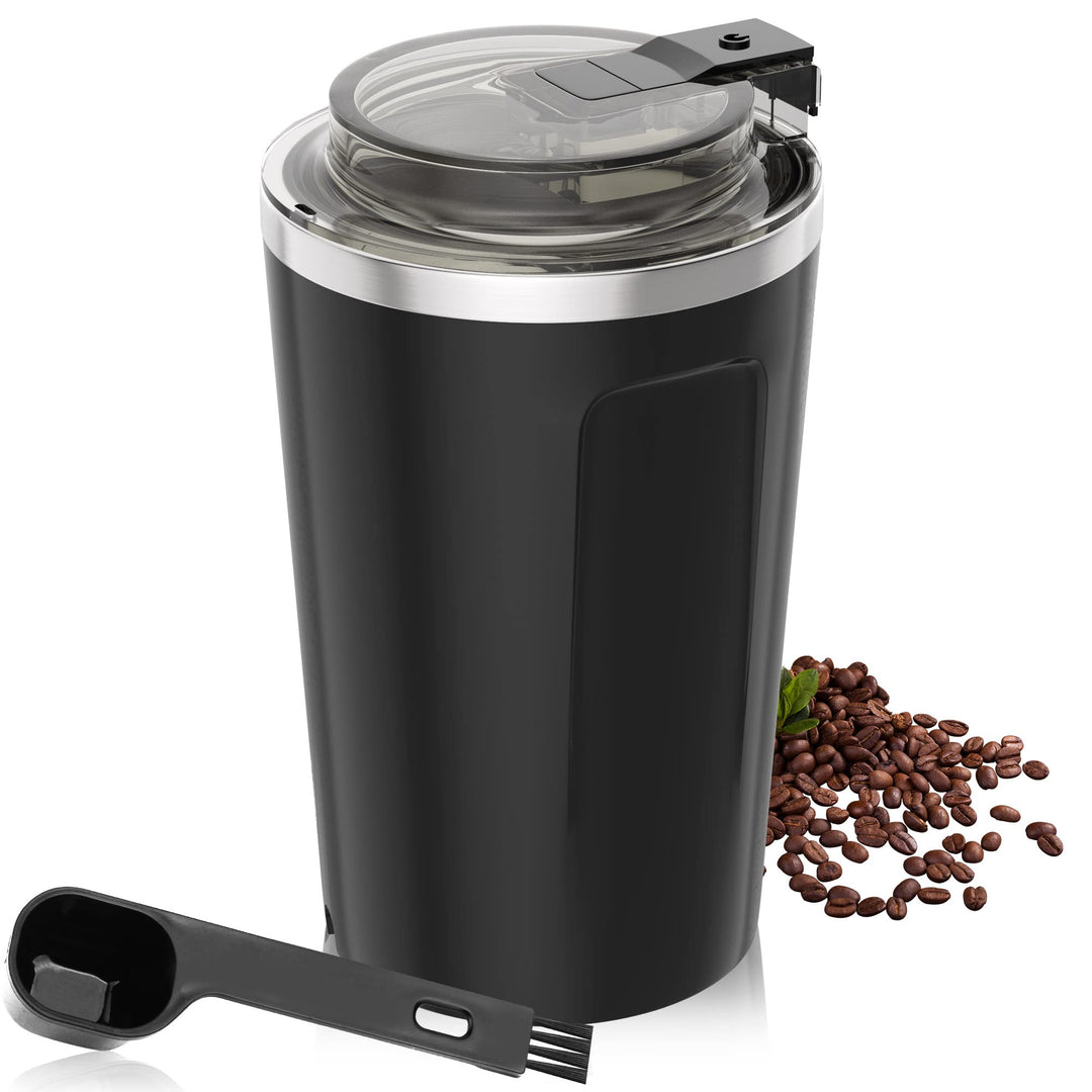 Kaffeemühle, Elektrische Espresso Kaffeebohnen Gewürzmühle, Kaffeeklinge Mühlen,Eins Berühren Tragba