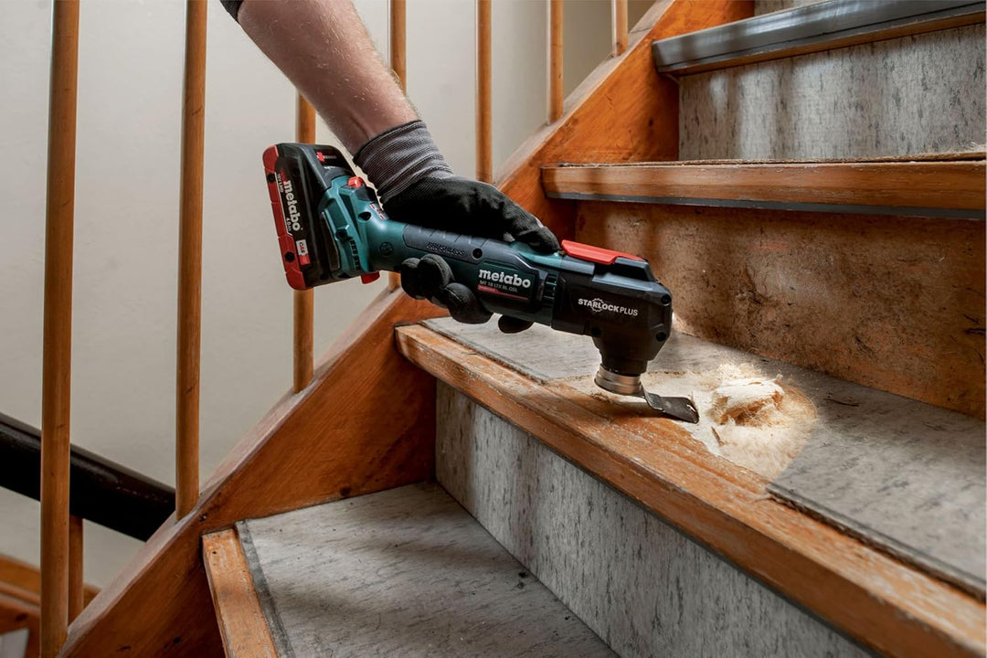 metabo Akku-Multitool MT 18 LTX BL QSL - 18V, 20.000/min Schwingzahl - Oszillierwerkzeug zum Sägen,