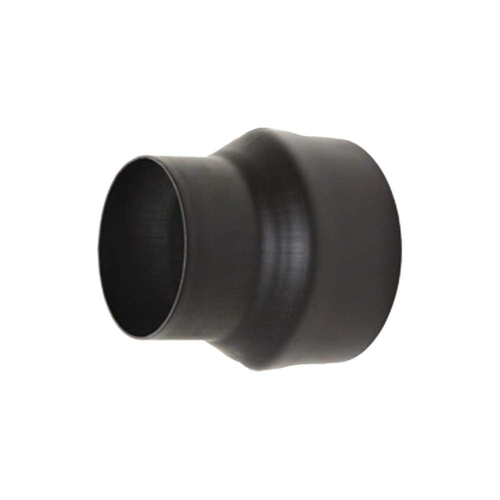 Rauchrohr Ofenrohr Erweiterung 120mm auf 150mm schwarz metallic Kaminrohr 120/150 Schwarz Metallic